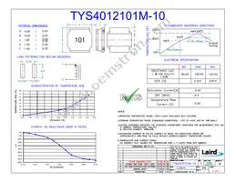 TYS4012101M-10 Datasheet Cover