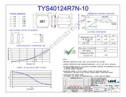 TYS40124R7N-10 Datasheet Cover