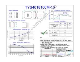 TYS4018100M-10 Datasheet Cover