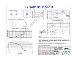 TYS4018101M-10 Datasheet Cover
