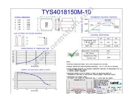 TYS4018150M-10 Datasheet Cover