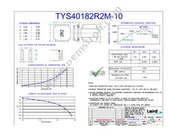 TYS40182R2M-10 Datasheet Cover