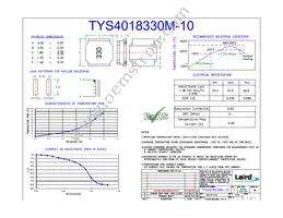 TYS4018330M-10 Datasheet Cover