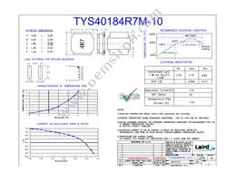 TYS40184R7M-10 Datasheet Cover