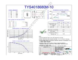 TYS4018680M-10 Datasheet Cover