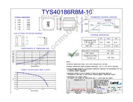 TYS40186R8M-10 Datasheet Cover