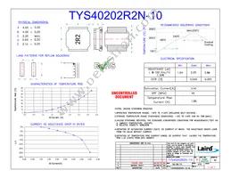 TYS40202R2N-10 Datasheet Cover