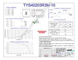 TYS40203R3M-10 Datasheet Cover