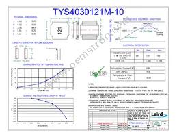 TYS4030121M-10 Datasheet Cover