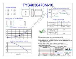 TYS4030470M-10 Datasheet Cover