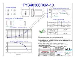 TYS40306R8M-10 Datasheet Cover