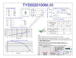 TYS5020100M-10 Datasheet Cover