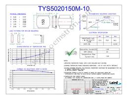 TYS5020150M-10 Datasheet Cover