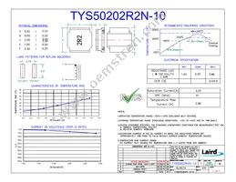 TYS50202R2N-10 Datasheet Cover