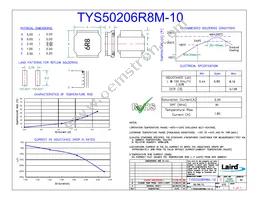 TYS50206R8M-10 Datasheet Cover