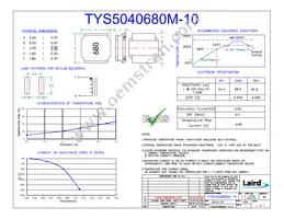 TYS5040680M-10 Datasheet Cover