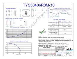 TYS50406R8M-10 Datasheet Cover