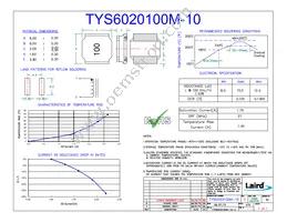 TYS6020100M-10 Datasheet Cover