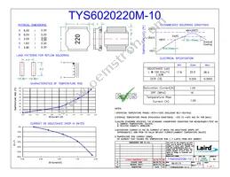 TYS6020220M-10 Datasheet Cover