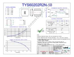 TYS60202R2N-10 Datasheet Cover
