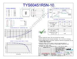TYS60451R5N-10 Datasheet Cover