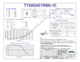 TYS60451R8N-10 Datasheet Cover