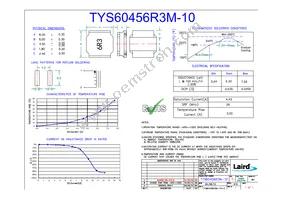 TYS60456R3M-10 Datasheet Cover