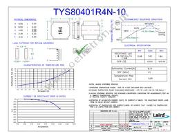 TYS80401R4N-10 Datasheet Cover