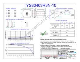TYS80403R3N-10 Datasheet Cover