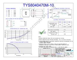 TYS8040470M-10 Datasheet Cover