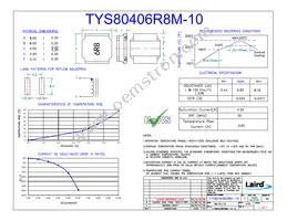 TYS80406R8M-10 Datasheet Cover