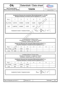 TZ425N08KOFHPSA1 Datasheet Page 5