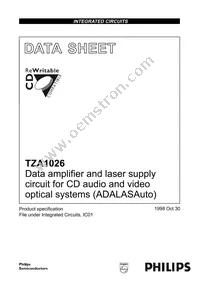 TZA1026T/V2 Datasheet Cover