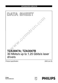 TZA3047BVH/C1,557 Cover