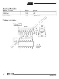 U2010B-MFPG3 Datasheet Page 16