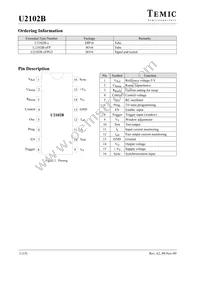 U2102B-MFPG3 Datasheet Page 2