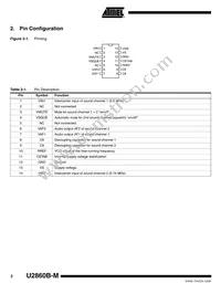 U2860B-MFPY Datasheet Page 2