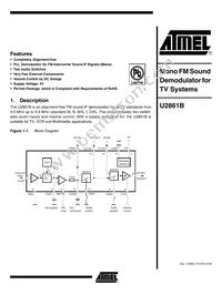 U2861B-MFPY 71 Datasheet Cover