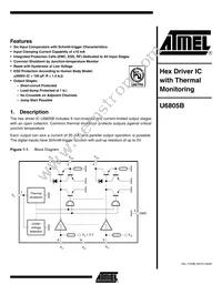 U6805B-MFPG3Y Datasheet Cover