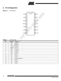 U6805B-MFPG3Y Datasheet Page 2