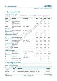UBA2014P/N1 Datasheet Page 2