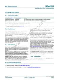 UBA2014P/N1 Datasheet Page 18