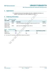 UBA2017T/1 Datasheet Page 2