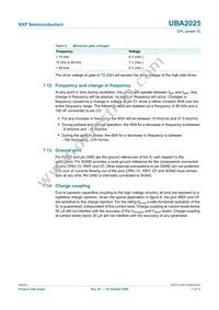 UBA2025T/N1 Datasheet Page 7