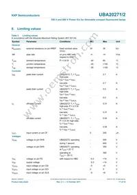 UBA20272T/1 Datasheet Page 17