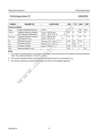 UBA2032TS/N2 Datasheet Page 11