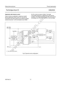 UBA2032TS/N2 Datasheet Page 13