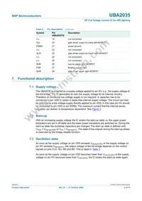 UBA2035TS/N1 Datasheet Page 4