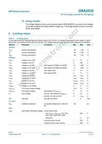 UBA2035TS/N1 Datasheet Page 6