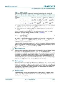 UBA2036TS/N1 Datasheet Page 5